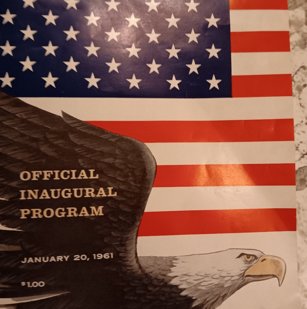 American Flag Inaugural Program JFK 1961